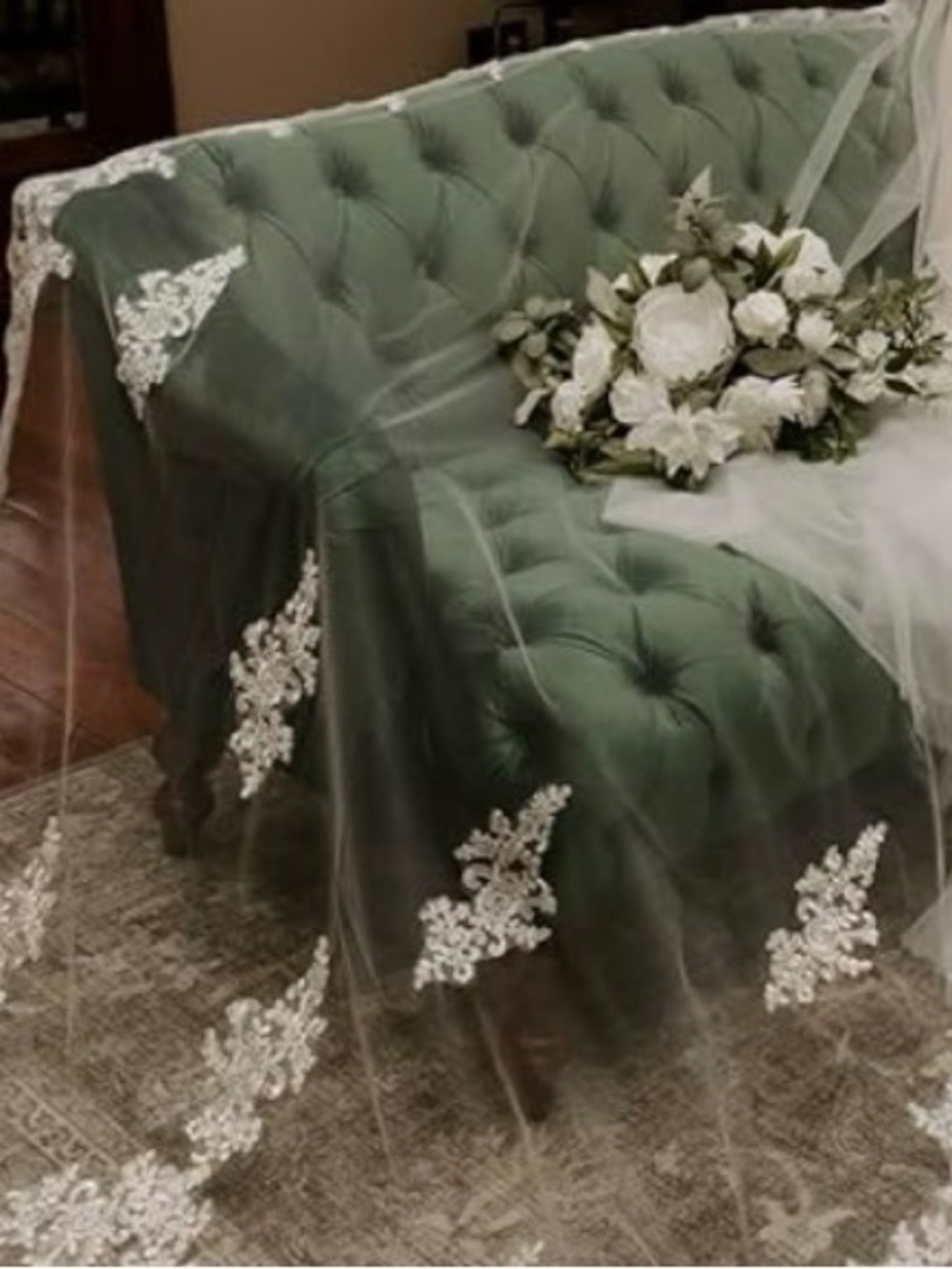 White Cathedral Veil soft tulle 118”